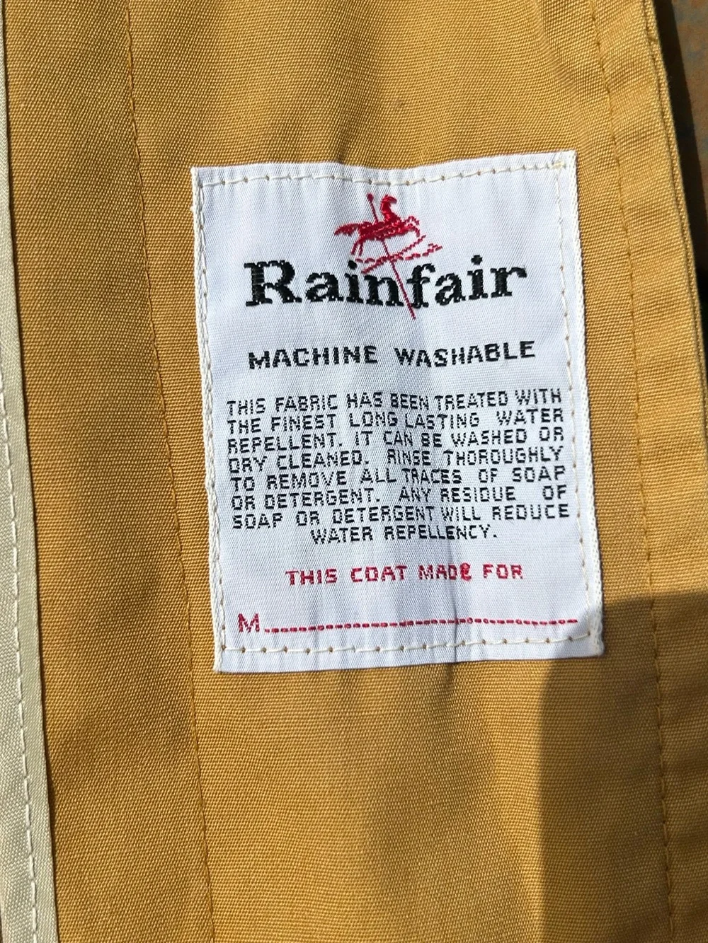 Vintage 1970s Rainfair Yellow Rain Jacket — Distressed, Unique Classic - Picture 16 of 16